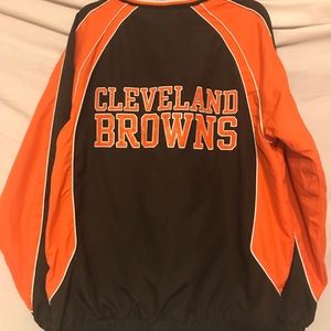 Men’s New  NFLCleveland Browns lg pull over jacket